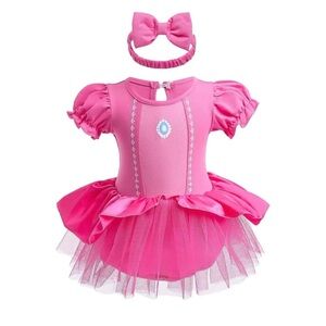 Amazon Princess Peach Baby Girls Costume